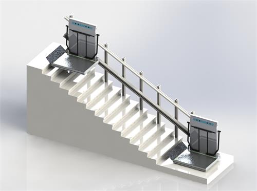 斜挂无障升降平台